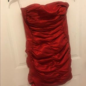 Red short dressy dress